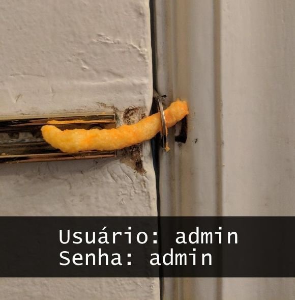 O perigo das senhas padrão em sistemas de segurança